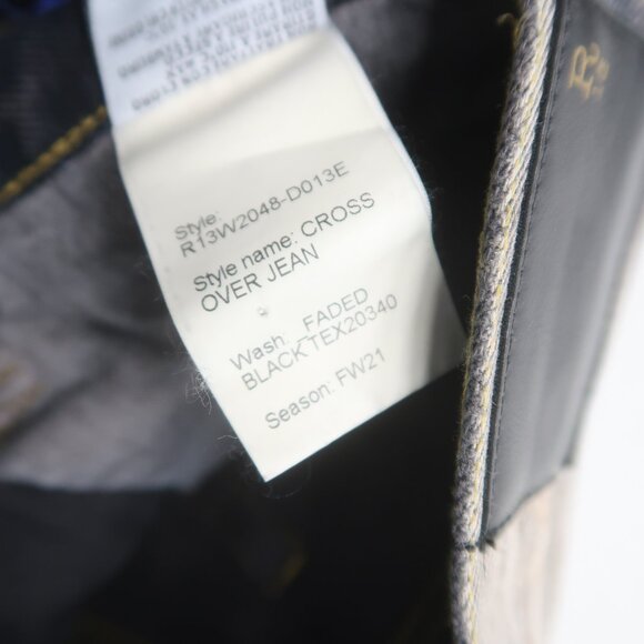 R13 Crossover Jeans in Faded Black Size 23 - Picture 8 of 13